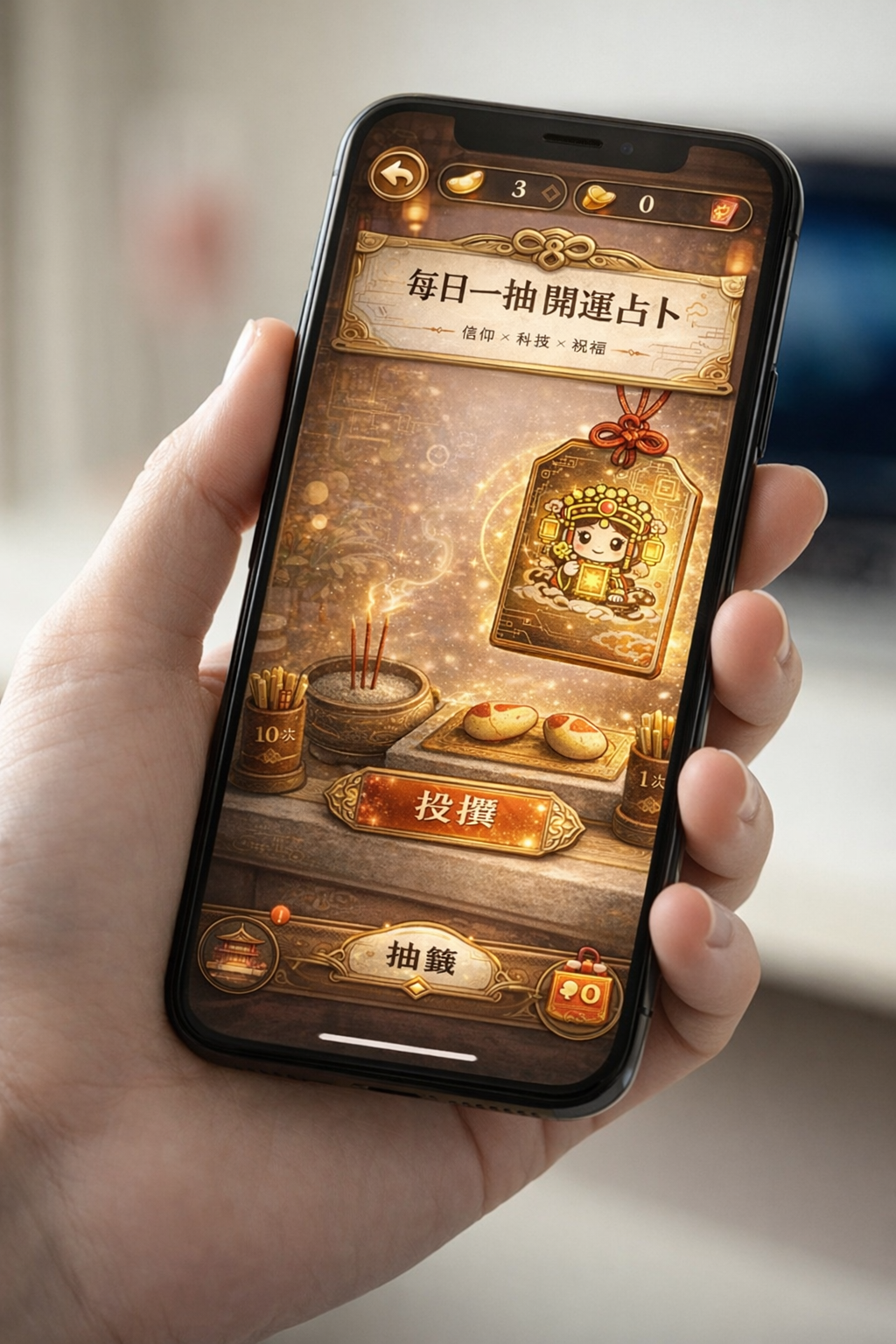 手機互動網站操作畫面